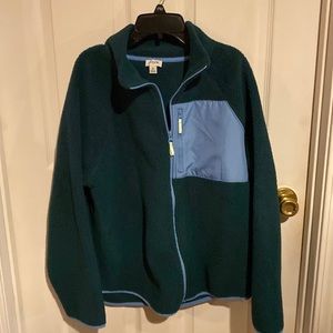 J .Crew fleece full zip jacket